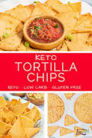 Best Low Carb Homemade Tortilla Chips Extra Crispy And Gluten Free Recipe Keto Recipes Easy Low Carb Low Carb Keto Recipes