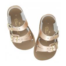 Salt Water Sandals Sun San Sea Wee Rose Gold