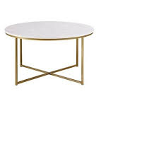 Vivian Glam X Leg Round Coffee Table Faux Marble Saracina Home Coffee Table Round Coffee Table Coffee Table With Storage