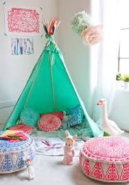 teepee kids room colorful playroom teepee
