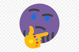 Original part scene of this meme video : Thinking Thanos T Shirt Roblox Emoji Thinking Emoji Free Transparent Emoji Emojipng Com