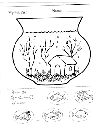 Pet Fish Worksheet Pet Fish Early Childhood Curriculums Pets