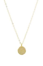Initial Necklace A Initial Necklace Gold Initial Necklace Katie Dean Jewelry