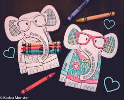 Simply attach the comb applicator. Elephant Coloring Page Valentine With Crayon Holder Cute Etsy