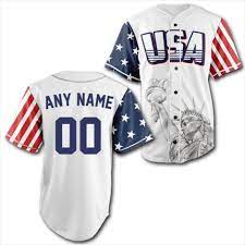 Related:team usa baseball jersey usa basketball jersey usa world baseball classic jersey usa sspxol81pmnsowredlr. Custom White Usa Baseball Jersey American Af Aaf Nation