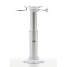 Catalogue d'accessoires et pied de table pour l'equipement de votre camping car ou fourgon amenage. Pied De Siege Alu Telescopique 40 A 60 Cm Avec Verin A Gaz