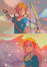 Breath Of The Wild Link And Zelda By Routexx Nintendo Legendofzelda Fanart Zelda Jeux La Legende De Zelda Zelda