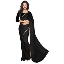 Check spelling or type a new query. Buy Pure Plain Black Saree With Inbuilt Golden Piping Pure Jaicode Blouse Online 1225 From Shopclues