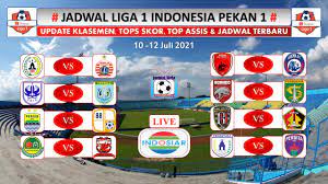 Jadwal liga 1 indonesia 2021 live indosiar lengkap jam tayang jumat 27 agustus. Jadwal Liga 1 Indonesia 2021 Pekan Ke 1 Liga Shopee 2021 2022 Live Indosiar Youtube