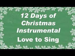 12 Days Of Christmas Words Twelve Days Of Christmas Instrumental Karaoke Song Youtube