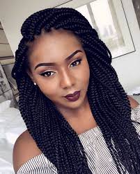 Pin By Nese On Make It Up D Single Braids Hairstyles Braided Hairstyles African Hair Braiding Styles