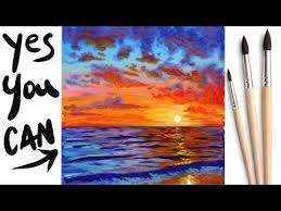 How to paint a palm tree sunset. Tagged Sunset The Art Sherpa