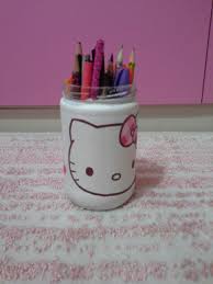 Hello Kitty Li Masa Kalemligi Malzemeler Su Bazli Mat Vernik Beyaz Akrilik Boya Desenli Pecete Hello Kitty Akrilikler