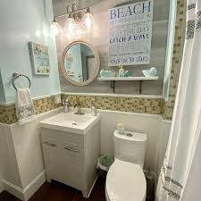 Explore coastal bath mats plush towels step stools shower curtains and more. The Top 58 Beach Bathroom Ideas