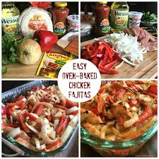 From prep to table in 30 minutes! Easy Oven Baked Chicken Fajitas Sweet Little Bluebird