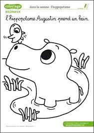 Coloriage Animaux De La Ferme A Telecharger Pdf L Hippopotame Coloriage Coloriage Animaux De La Ferme Coloriage Animaux