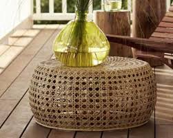 Handwoven with twisted pandan rope. Rattan Diamond Natural Coffee Table