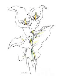 Watercolor Flower Paintings Lily 1 Greeting Card For Sale By Gordon Punt In 2020 Lilies Drawing Flower Drawing Lily Painting