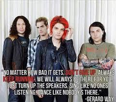 I M Not Crying I Just Stabbed Myself In The Eye With My Liner Leave Me Alone My Chemical Romance Band Quotes Mikey Way