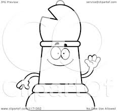 What are the sizes of chess pieces? Cartoon Clipart Of A Happy Black Chess Bishop Piece Vector Outlined Coloring Page By Cory Thoman 1171362
