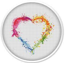 Heart Cross Stitch Pattern Free Shipping Cross Stitch Pdf Watercolor Cross Stitch Pattern Pdf Cross Stitch Love Pattern Heart 003 In 2021 Cross Stitch Heart Cross Stitch Patterns Free Cross Stitch Embroidery