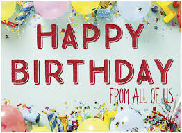 Happy birthday from all of us (with images) | happy. Party From All Card Business Birthday Cards Posty Cards