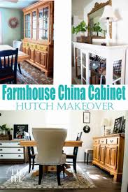 These cabinets are classically beautiful furniture pieces that are ideal for showcasing fine china (hence their name) or any other special pieces such as porcelain serving dishes or pitchers. Shabby Chic Farmhouse Hutch Makeover The How To Home