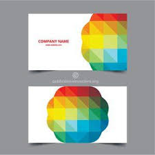 Publicdomainvectors Org Business Cards Colored Motif Colorful Business Card Free Clip Art Business Card Template