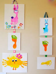 Handabdruck Bilder Kinder Ostern Hase Kuke Mohren Fussabdruck Ostern Basteln Mit Kindern Osterhasen Basteln Kinder Osterbasteleien Fur Kinder