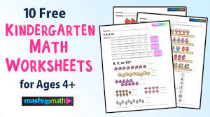 However, the examples will be oriented toward applications and so will take some thought. 10 Free Kindergarten Math Worksheets Pdf Downloads Mashup Math