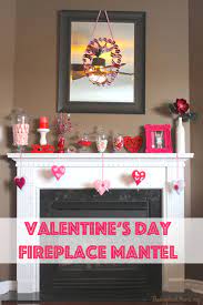 Pink and gold valentines day mantel. Valentine S Day Mantel The Inspired Home