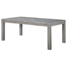 This industrial dining table and chairs set creates a modern dining space for smaller rooms and student accommodation. In Stock Driftwood Reclaimed Pine 94 Extension Dining Table By Kosas Home Transitional Dining Tables By Hedgeapple Houzz