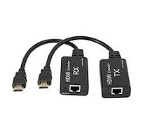 XMSJSIY HDMI Extender,HDMI Male to RJ45 Network LAN Extender 60m Converter  Repeater Over Cat 5e / 6e 1080p up to 60m Extender for HDTV HDPC 4K 2K ...