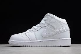 Air Jordan 1 Mid Black And White Womens Women S Air Jordan 1 Mid Gs White Pure Platinum 554724 104 Air Jordans Air Jordan Shoes Original Air Jordans