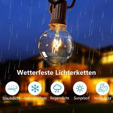 They are the most common used outdoor string lights at home and in commercial places. Freedelivery Opard Light Chain Outdoor Fairy Lights Light Bulbs G40 7 5 M 28 Light Bulbs Warm