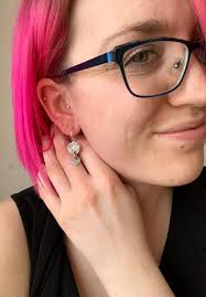 Boucles d'oreilles pendantes texturées en argent