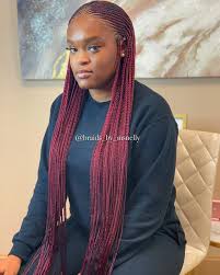 I asked for micro braids, and that's what i got! Image May Contain 1 Person Weave Hairstyles Braided African Hair Braiding Styles Braids With Weave