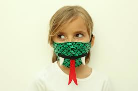 Kids Face Mask With Filter Pocket Dino Mask Dragon Mask For Etsy In 2021 Mask For Kids Dragon Mask Halloween Face Mask