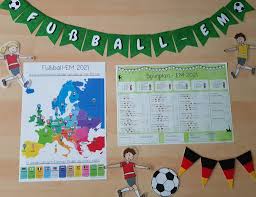Hier der spielplan zum ausdrucken, zeitplan und stadien für gruppen a bis f. Fussball Em In Der Grundschule Grundschul Universum