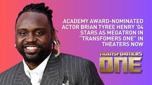 Academy Award-Nominated Actor Brian Tyree Henry '04 stars as Megatron in  "Transformers One"