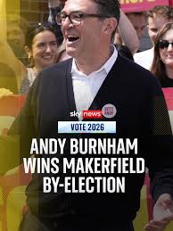Labour's Andy Burnham has won the Makerfield by-election with 24,927 votes,  beating Reform UK's Robert Kenyon by 9,231. "Tonight could just be the  turning point. From here on, I will give everything I ...