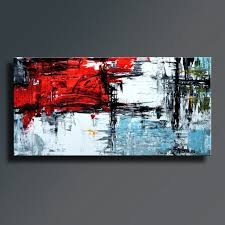 Black And White Abstract Canvas Wall Art 72 X 36 Red Black White Gray Blue Light Green Original Abstract Acrylic Painting On Canvas Wall Art Decor Wall H Grey Abstract Art Blue Abstract Art Abstract
