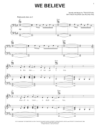 Newsboys We Believe Sheet Music Pdf Notes Chords Pop Score Piano Vocal Guitar Right Hand Melody Download Printable Sku 155054