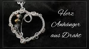 Ein solches armband zu basteln kann ein spaßiges kleines projekt sein, das. Herz Anhanger Schmuck Selber Machen Aus Draht Anleitung Tutorial Fur Anhanger Youtube