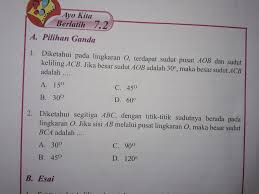 Jika besar sudut aob adalah 30o, maka besar sudut. Ini Caranya Gimana Sihh Brainly Co Id