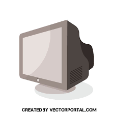 Old Pc Monitor Vector Illustration Computer Vector Vector Illustration Free Vector Illustration
