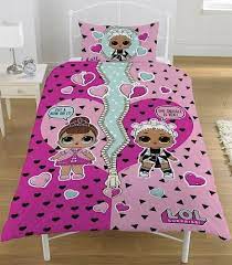 these fabulous l o l surprise opposites character single duvet cover bedding sets are a must have for any l o l fa single quilt single duvet single duvet cover