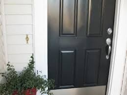 Satin Nickel Hardware On A Gloss Black Door Satin Nickel Hardware Black Doors Doors