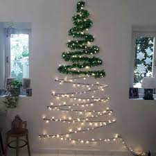 45 Christmas Decor Ideas For Apartments Projects Wall Christmas Tree Christmas Apartment Easy Christmas Decorations