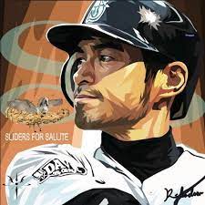 鈴木一朗ichiro suzuki 25 25cm pop art wall picture pop art legend 一朗 鈴木 棒球 baseball player wallpicture pop art picture wall art
